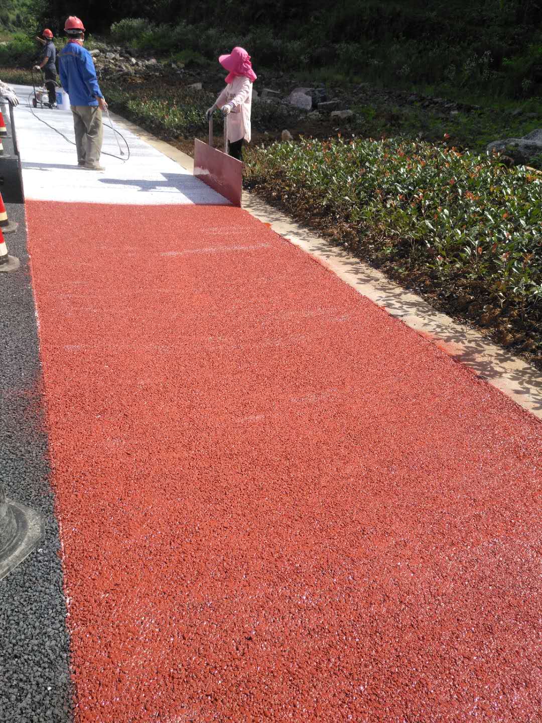 唐山路面改色喷涂施工