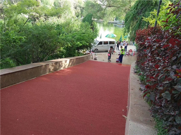 唐山彩色路面施工